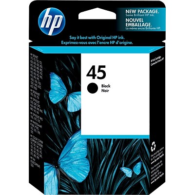 HP 45 Black Standard Yield Ink Cartridge (51645A)