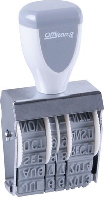 Offistamp® Standard #1 Date Stamp, Type Size: 7/8" - 1" x 2.3mm