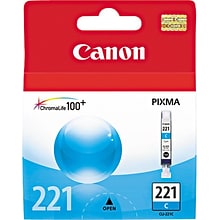 Canon 221 Cyan Standard Yield Ink Cartridge  (2947B001)