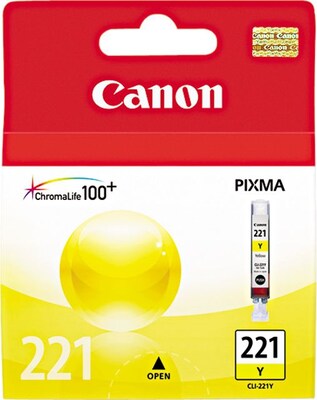 Canon 221 Yellow Standard Yield Ink Cartridge   (2949B001)