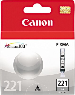 Canon 221 Gray Standard Yield Ink Cartridge (2950B001)