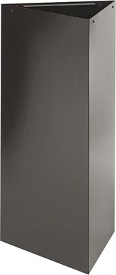 Safco Trifecta Steel Trash Can with no Lid, Black, 21 gal. (9553BL)