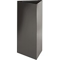Safco Trifecta Steel Trash Can with no Lid, Black, 21 gal. (9553BL)