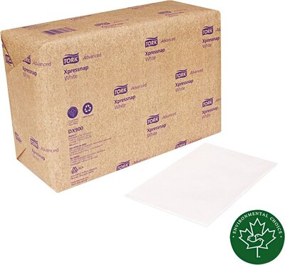 Xpressnap Interfold Dispenser Napkins, 1-Ply, Bag-Pack, 13 X 8.5, White, 6000/Carton (TRKDX900)