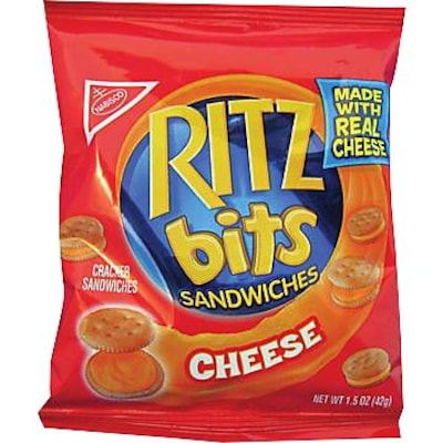 Nabisco Ritz-Bits Crackers, Cheese, 1.5 oz., 60/Carton (NFG06834)