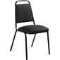Offices To Go Fabric Upholstery Stacking Chair, Black, 2/Carton (OTG11934QL10)