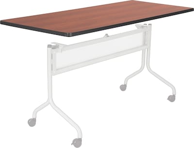 Impromptu® Mobile Training Table, Rectangle Top - 72 x 24 Cherry