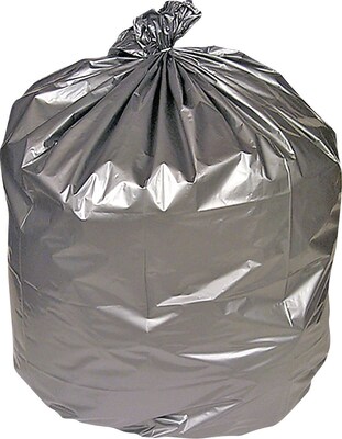gray trash bags