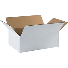 17.25 x 11.25 x 6 Shipping Boxes, 32 ECT, White, 25/Bundle (17116W)