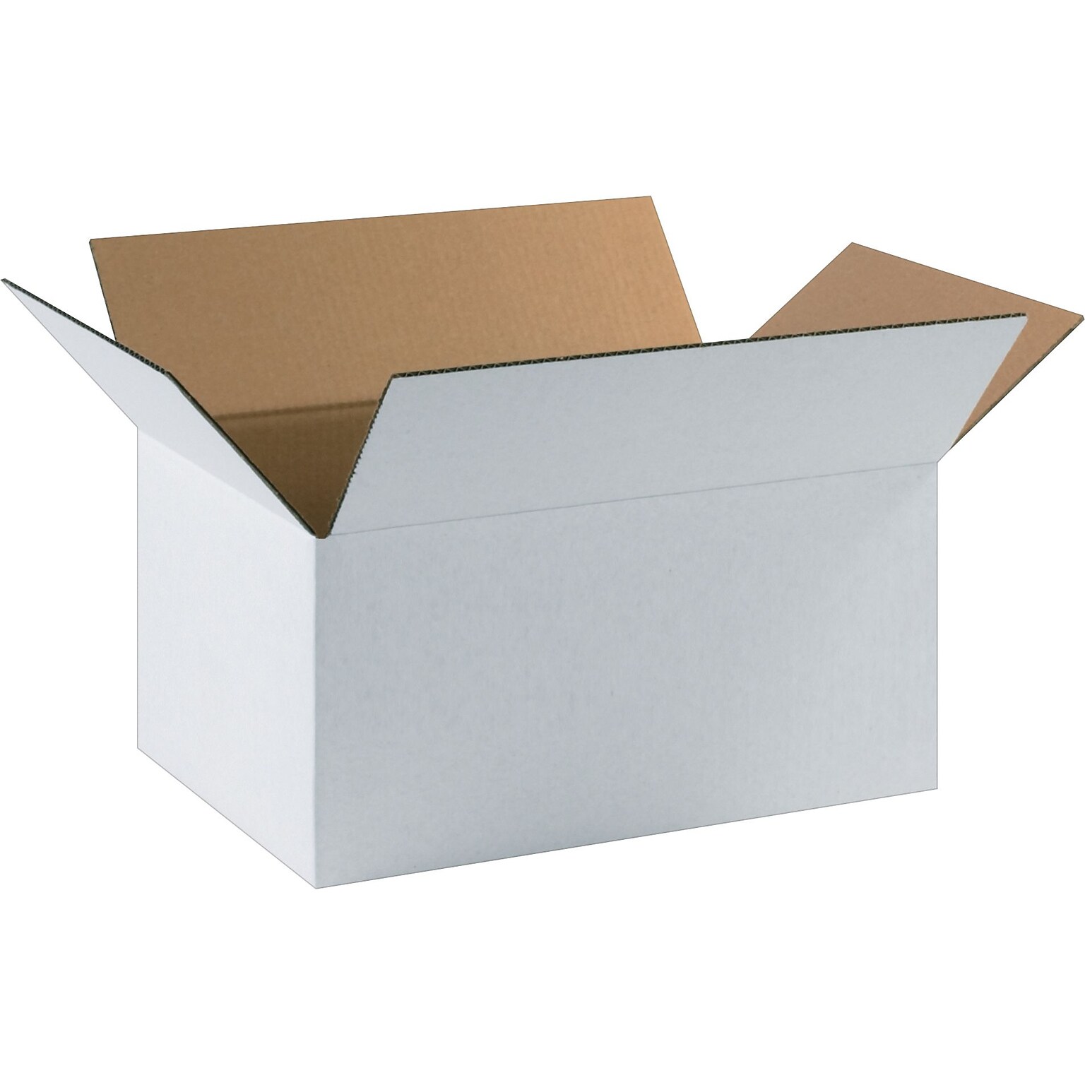 17.25 x 11.5 x 8 Shipping Boxes, 32 ECT, White, 25/Bundle (17118W)