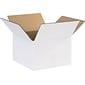 12" x 12" x 8" Shipping Boxes, 32 ECT, White, 25/Bundle (12128W)