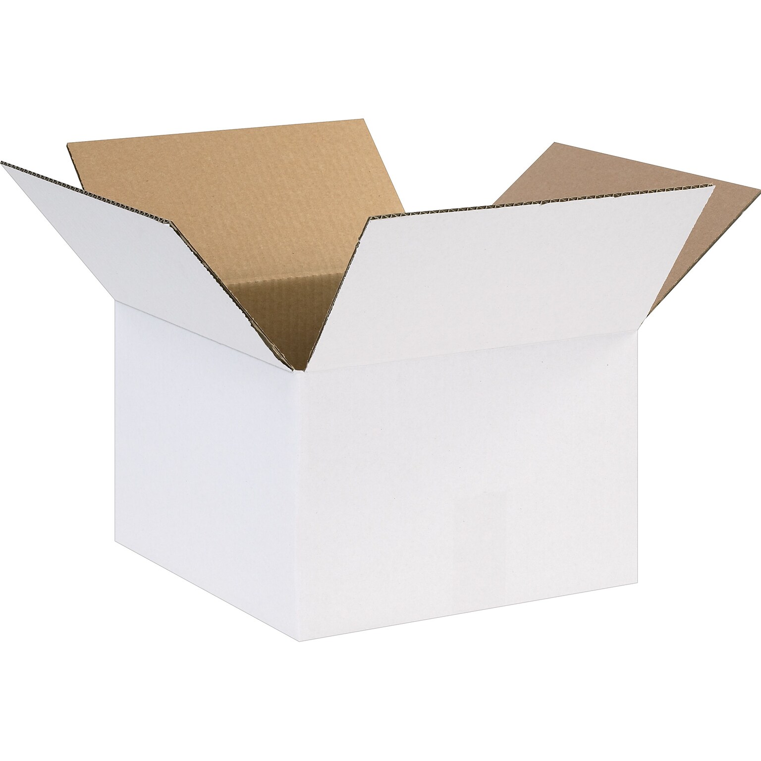 12 x 12 x 8 Shipping Boxes, 32 ECT, White, 25/Bundle (12128W)