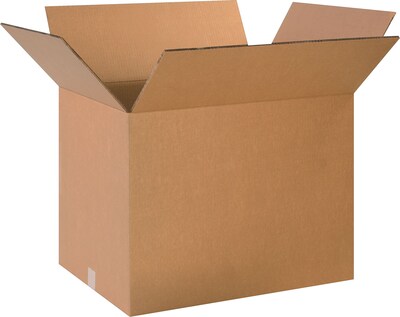 The Packing Wholesalers 24" x 18" x 18" Heavy-Duty Double Wall Shipping Boxes, 48 ECT, Kraft, 10/Bundle (BS241818HDD)