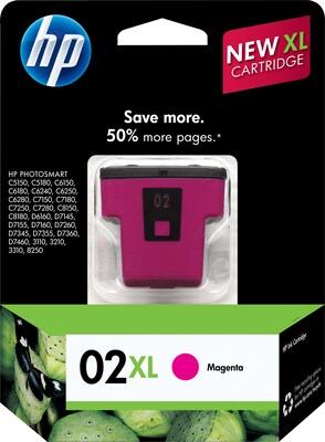 HP 02XL Magenta High Yield Ink Cartridge (C8731WN)