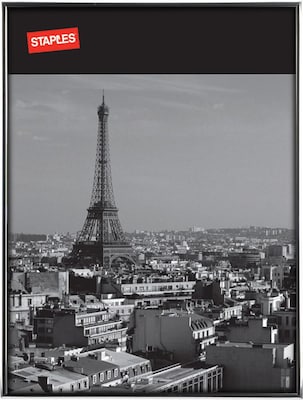Quill Brand®® Aluminum Poster Frame, Black, 18 x 24