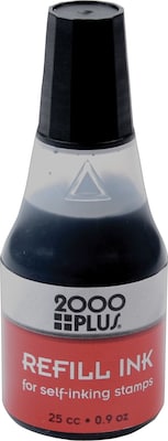 2000 Plus Ink Refills for Self-Inking Stamp Pads, Black, 24/Carton (032962-CT)