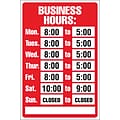 Cosco® Business Hours Sign Kit, 8x12 (098071)