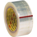 3M™ #371 Hot Melt Packaging Tape, 2x55 yds., Clear, 36/Case