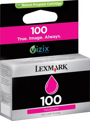 Lexmark 100 Magenta Standard Yield Ink Cartridge (14N0901)