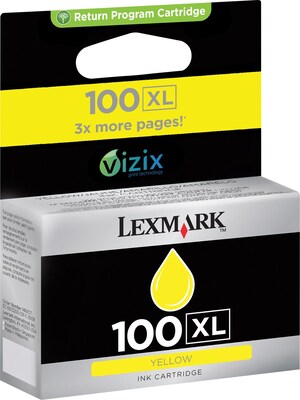 Lexmark 100XL Yellow High Yield Ink Cartridge (14N1071)