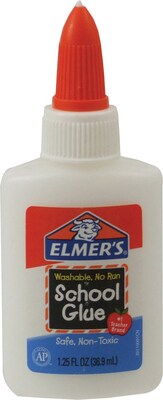 Elmers Washable Removable School Glue, 1.25 oz., Tan (E301)