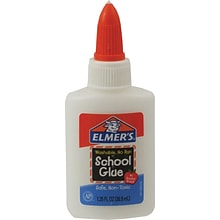 Elmers WashableRemovable School Glue, 1.25 oz., Tan (E301)