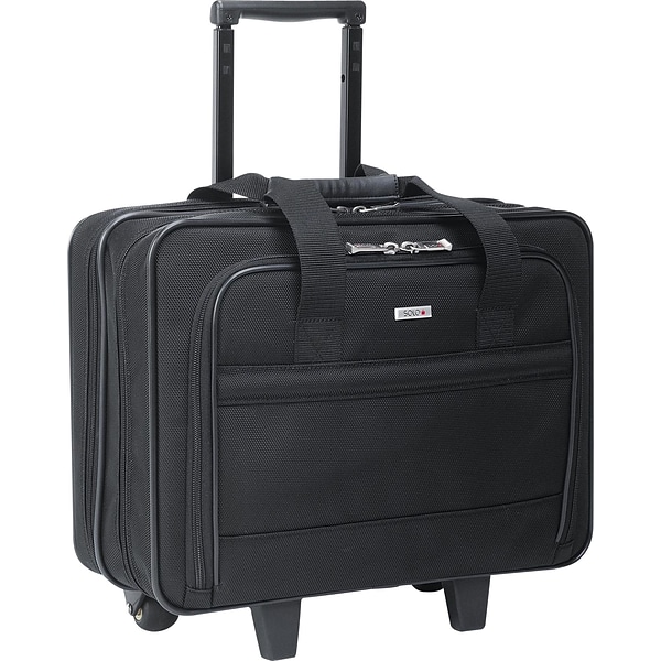 Solo Classic Wheeled Laptop Business Case - 15 - Black