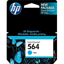 HP 564 Cyan Standard Yield Ink Cartridge   (CB318WN#140)