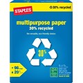 30% Recycled Multipurpose Paper, 8 1/2 x 11, Ream