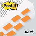 Post-it® Flag 1x1-3/4 2-Pack, Orange, 2400/Carton
