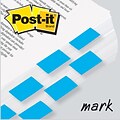 Post-it® Flag 1x1-3/4 2-Pack, Bright Blue, 2400/Carton