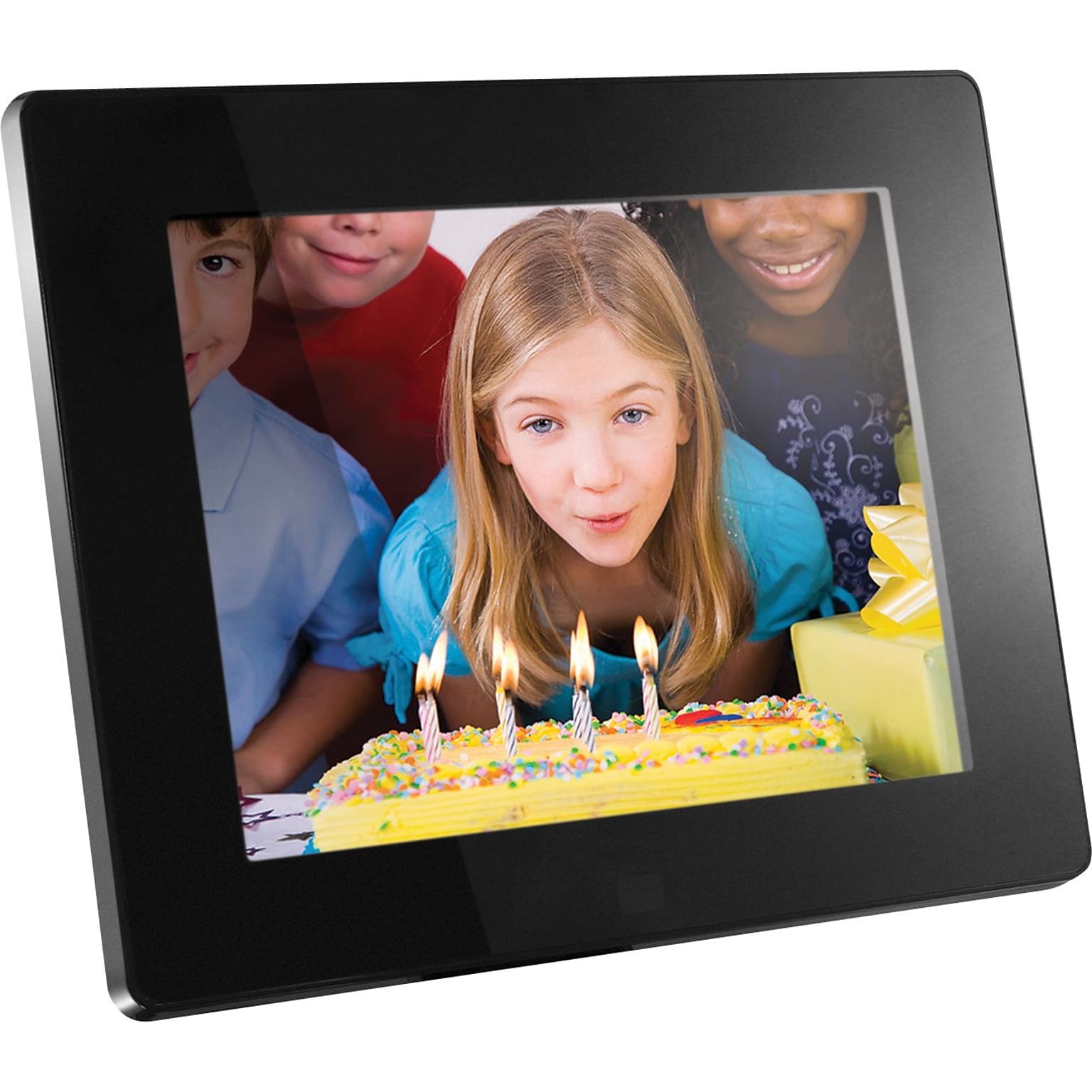 Aluratek 8 Digital Picture Frame, Black (BX7035)