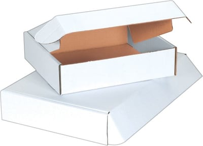 White Deluxe Literature Mailers 15 1/8 x 11 1/8 x 4, 50/Bundle