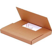 SI Products Easy-Fold Mailers, 12 1/8 x 9 1/8 x 2, Kraft, 50/Bundle (M2BKK)