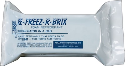 Re-Freez-R-Brix Cold Brick, 4 1/2" x 2" x 1 1/2", 48/CT (RB7)