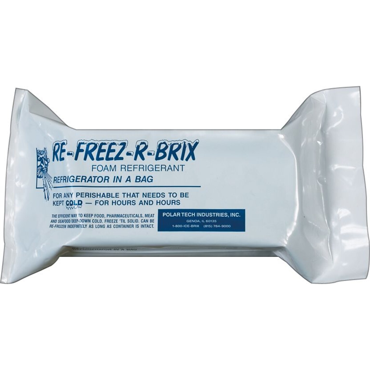 Re-Freez-R-Brix Cold Pack, 15 oz., 4.5 x 4, 12/Carton (RB15)