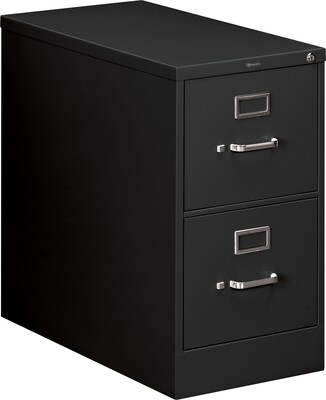 HON® 210 Series 2 Drawer Vertical File Cabinet, Legal, Black 28D (HON212CPP)