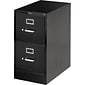 HON 510 Series 2 Drawer Vertical File Cabinet, Legal, Black, 25"D (H512CPP)