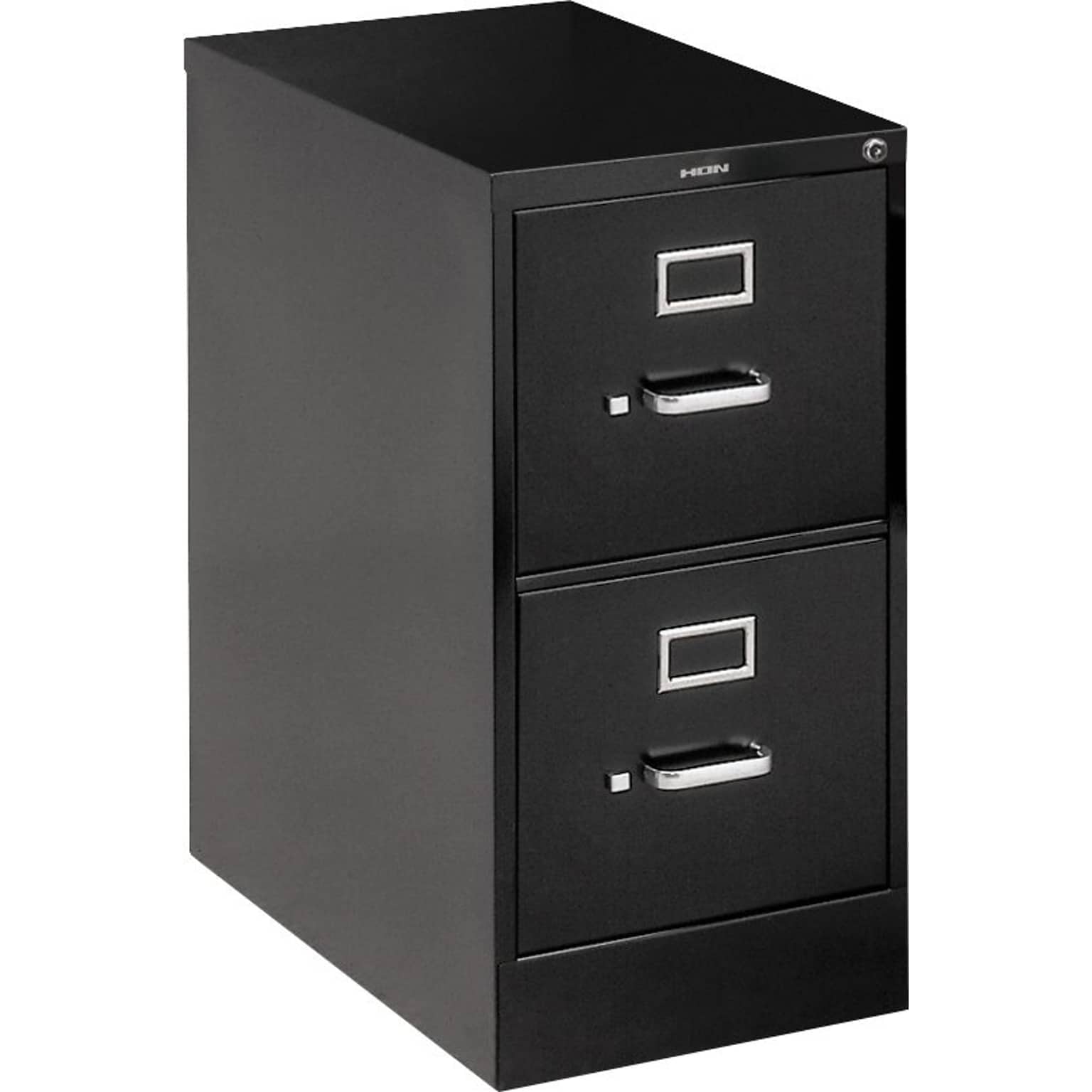 HON 510 Series 2 Drawer Vertical File Cabinet, Legal, Black, 25D (H512CPP)