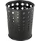 Safco Bubble Steel Trash Can with no Lid, 6 Gallon, Black Speckle (9740BL)