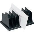 Black Plastic Desk Collections, Vertical Sorter, Recycled