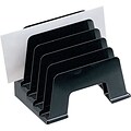 Black Plastic Desk Collections, Incline Sorter, Recycled