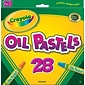 Crayola Oil Pastels, Assorted Colors, 28/Box (52-4628)