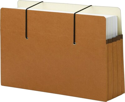 Smead Easy Grip File Pocket, 3.5 Expansion, Legal Size, Redrope, 25/Box (74228)