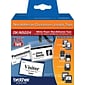 Brother DK-N5224 Non-Adhesive Wide Width Continuous Paper Labels, 2-1/10" x 100', Black on White (DK-N5224)