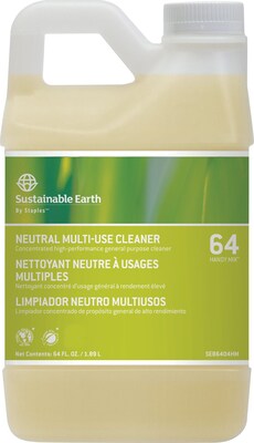 Sustainable Earth 64 Neutral All Purpose Cleaner, Handy Mix, 64 Oz.