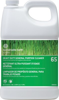 Sustainable Earth Heavy-Duty General Purpose Cleaner/Degreaser, #65, 1 Gallon