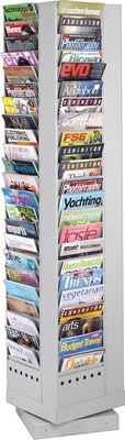 Safco Magazine Holder, 9 x 7.3, Gray Steel (4325GR)