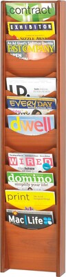 Safco Magazine Holder, 9.5 x 11, Cherry Hardboard (4331CY)