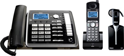 RCA 2-Line Corded/Cordless Phone System with Answering Machine